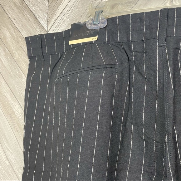 NWT Lane Bryant black white pinstripe pants 26/28 - Picture 4 of 6